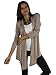 Free to Live 3 Pack Long Sleeve Cardigan for Women Open Front Dressy Casual Fall Draped Lightweight Sweaters Cover Up Shrugs