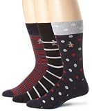 Original Penguin Mens 3-Pack Crew Length Sock