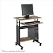 Safco M?V 28" Height Adjustable Metal , Wood Workstation in Cherry