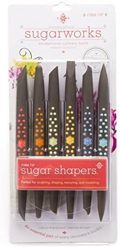 Innovative Sugarworks Firm Tip Shapers Cake Decorating Unique Tools (Pack of 6), Dark Gray by Innovative Sugarworks