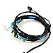 Real Spark Men Women Multi Strand Beads Braided Leather Silver-Tone Leaf Pendant Charm Wrap Bracelet