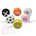 12 x Jojo Yoyo Jo Jo aus Holz sortiert 4,5 cm