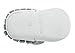 Sayoyo Baby White Bow Tassels Soft Sole Leather Infant Toddler Prewalker Shoes (3-6 Months, White)