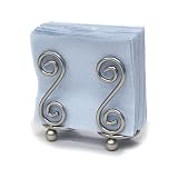 Scroll Vertical 'S' Napkin Holder in Satin Nickel by Spectrum