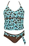 Chic Cheetah Girls Two Piece Tankini Swimsuit by Beach Native® - Plus Size Swimwear Plus Size Swimsuit