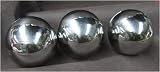 3 x 15cm Floating Stainless Steel Sphere Pond Or Garden Decorative Ornament