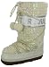 JUICY COUTURE Libra Womens Warm Lined Boot Shoes Off White Knit Signature Logo Embellished