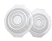 Paderno World Cuisine Spiral Shape Round Semifreddo Molds, Set of 2, 7-5/8-Inch and 6-1/8-Inch