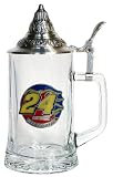 #24 Jeff Gordon 8 Oc. Lidded Glass Stein by Bergamot