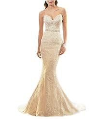 Sweetheart Empire   Waistline Satin/Tulle Mermaid Sleeveless Lace Applique Wedding Dress 