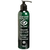 Dr. Bronner's & All-One Organic Lotion for Hands & Body, Patchouli Lime, 8-Ounce Pump Bottles (Pack of 2)