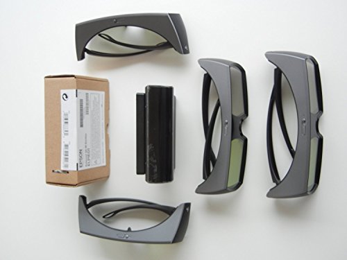 3d Glasses (FOUR) and Elpie01 (V12h484001) Emitter (With Essential Cable-only From 3dtv Corp) for Epson Powerlite 3010, 3010e, 5010, 5010e,6010,6010e, Eh-tw5800, Eh-tw5900, Eh-tw6000,tw-eh6000w, Eh-tw8000, Eh-tw8000w, Eh-tw9000, Eh-tw9000w, Eh-tw8500c,eh-tw9000e,,eh-tw9500, Elpie01, Elpgs01