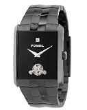 Fossil Men's Diamond Marker Black Ion-Plated Stainless Steel Watch (1/5 ct. t.w.)