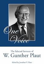One Voice - The Selected Sermons of W. Gunther Plaut