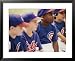 Little League Baseball Team Sitting Together Framed Art Poster Print, 31x25