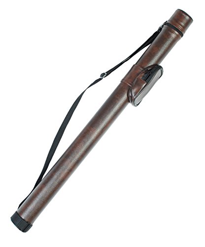 Iszy Billiards 1x1 Hard Pool Cue Stick Carry Case, Brown