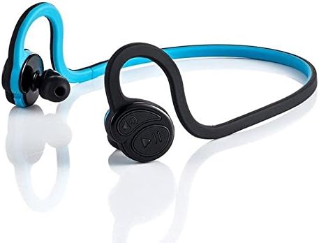 TechCool-ear rear-mounted water waterproof wireless Bluetooth headset, model applicable to iOS (black and blue, black and green) , black and blue