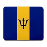 Barbados Flag Mouse Pad