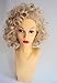 Deluxe Sandy Movie Pink Ladies 1950's Curly Blonde Costume Wig