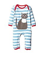 Toby Tiger Pelele Slagcat (Blanco / Azul)