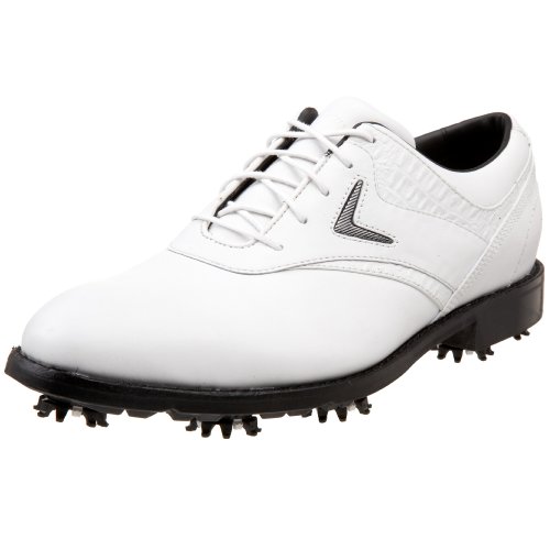 Callaway Men's Ft Chev Saddle Golf Shoe,White/White,US Men's 10 W