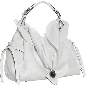 Leather ''Ashlee'' Tote by Vitalio - Brown, Dark Red, White or Black