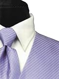 Tuxedo Vest and Windsor Band Tie - "Palermo" Periwinkle Diamond Grid Pattern