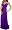 Purple Summer Halter Maxi Celeb Beach Long Sun Dress, Small