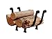 Enclume LR9 BKT Premier Basket Fireplace Log Rack, Black
