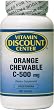 Orange Chewable C-500 mg by Vitamin Discount Center 180 Tablets