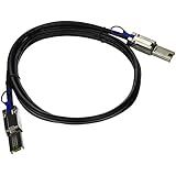 Monoprice 2m 28AWG External Mini SAS 26-Pin SFF-8088 Male to Mini SAS 26-Pin SFF-8088 Male Cable, Black (108185)