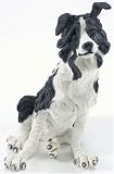 Border Collie Puppy Dog Figurine