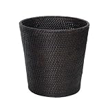 Elite Home Fashions Hana Dark Waste Basket, Espresso