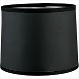 Black Paper Shade with Silver Lining
