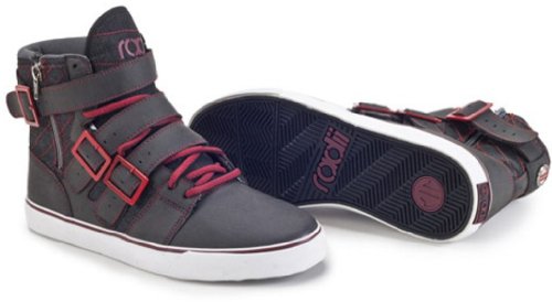 Radii Straight Jacket Vlc Men's- Black Burgundy High Top Fashion Sneaker product image