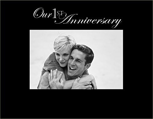 Havoc Gifts 9030-SB Our 1st Anniversary Photo Frame, Small, Black
