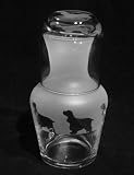 Cocker spaniel dog gift carafe water set