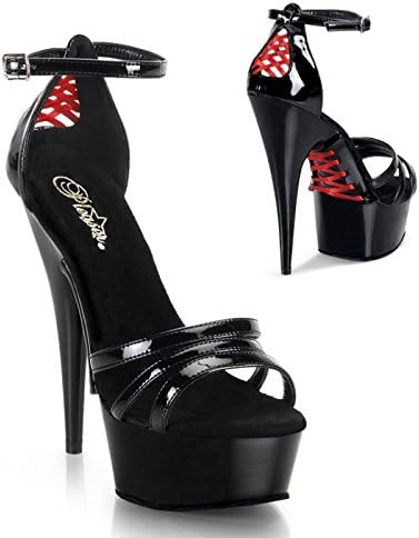 Delight 5.75 Inches Black Stiletto Sandal Size 9