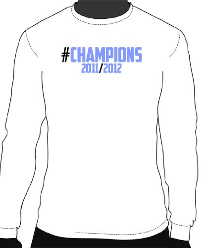 Manchester City: 2011-2012 Champions Printed Soccer Long Sleeve Tee