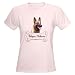 Malinois 2 Pets Womens Light T-Shirt by CafePress