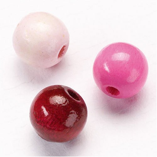 G&uuml;termann / KnorrPrandell  6028240 - Holzkugelperle 8mm lila-pink-mix, 85 St&uuml;ck/Beutel Preisvergleich