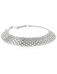 Italian Sterling Silver Triple Bismark Bracelet, 7.5"