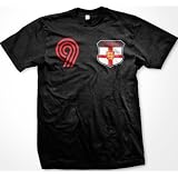 EnglandCrestRetroInternationalSoccerT-Shirt,EnglishPrideMensT-shirt,Medium,Navy