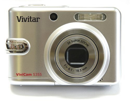 Vivitar ViviCam 5355 Digital Camera - Silver (5.0MP, 3x Optical Zoom) 2.4 LCD