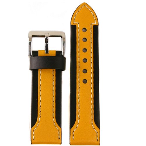 41QwYRNOctL Watch Band Genuine Leather Strap Thick for Sports
