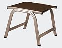 Kettler Basic Plus Hocker ch/moc. Gest.champ./Textil.mocca