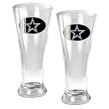 Dallas Cowboys NFL 2pc 16oz Pilsner Glass Set