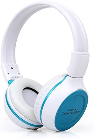 VentureMax Stylish and Stereo Wireless Bluetooth Over-ear Gaming Headphone Headset Earphone with TF Card / USB Slot / FM Radio and Audio Cable Inclued Blue