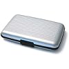 Ogon Designs Credit Card Wallet, Ridges, Silver