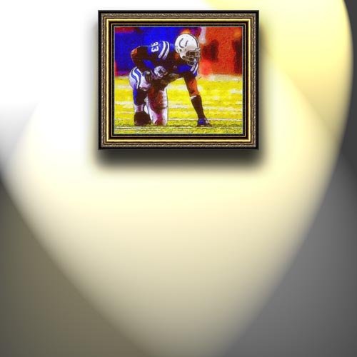 Completely Handpainted American Football Sport Painting, Custom Order FL9303, Oil on Canvas, with Option to Paint Jerry, Brett & Co. from Any Other Favorite Photograph or Picture, Unframed, Size 23'' x 28